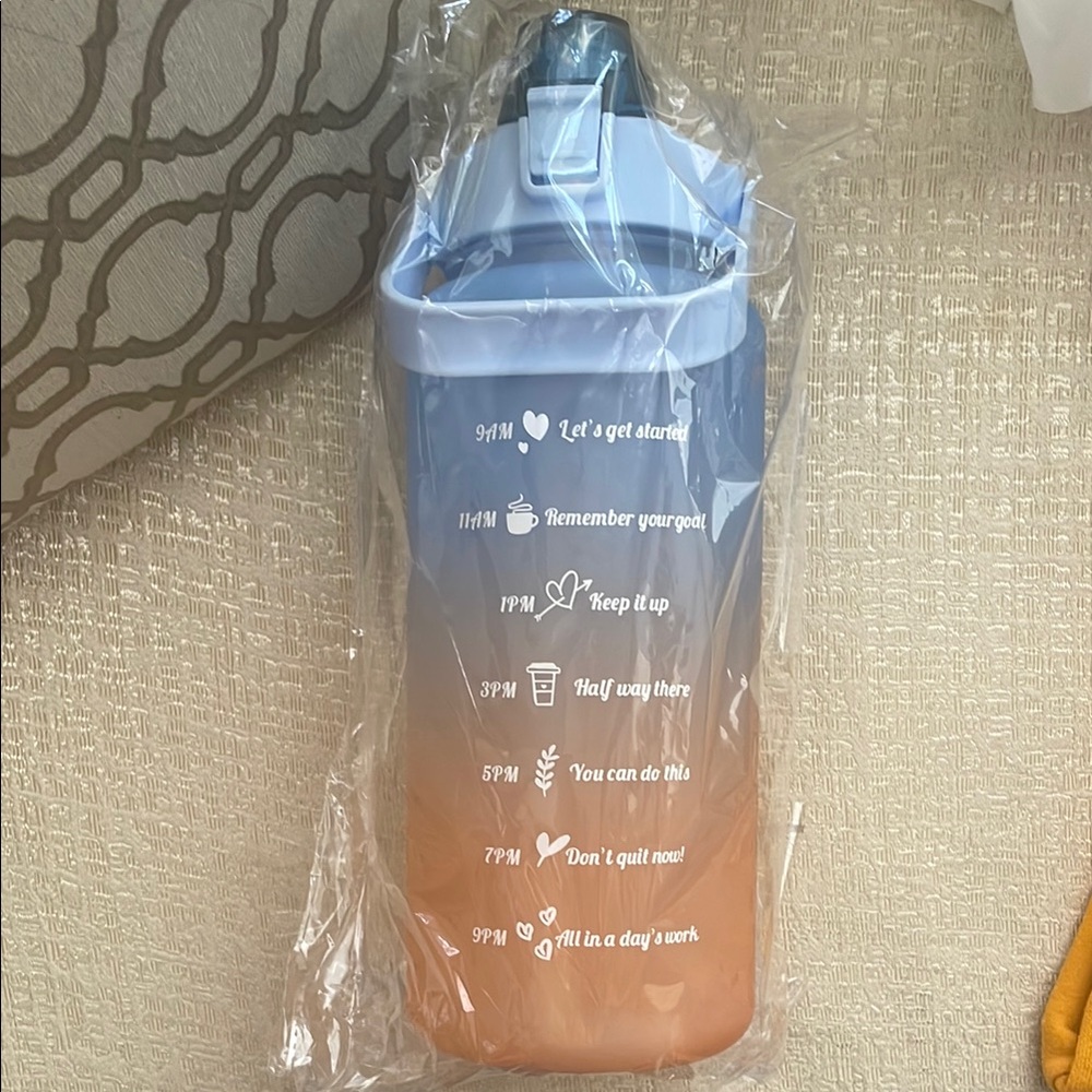 Gradient Motivational Water Bottle- NEW 64oz/2L
